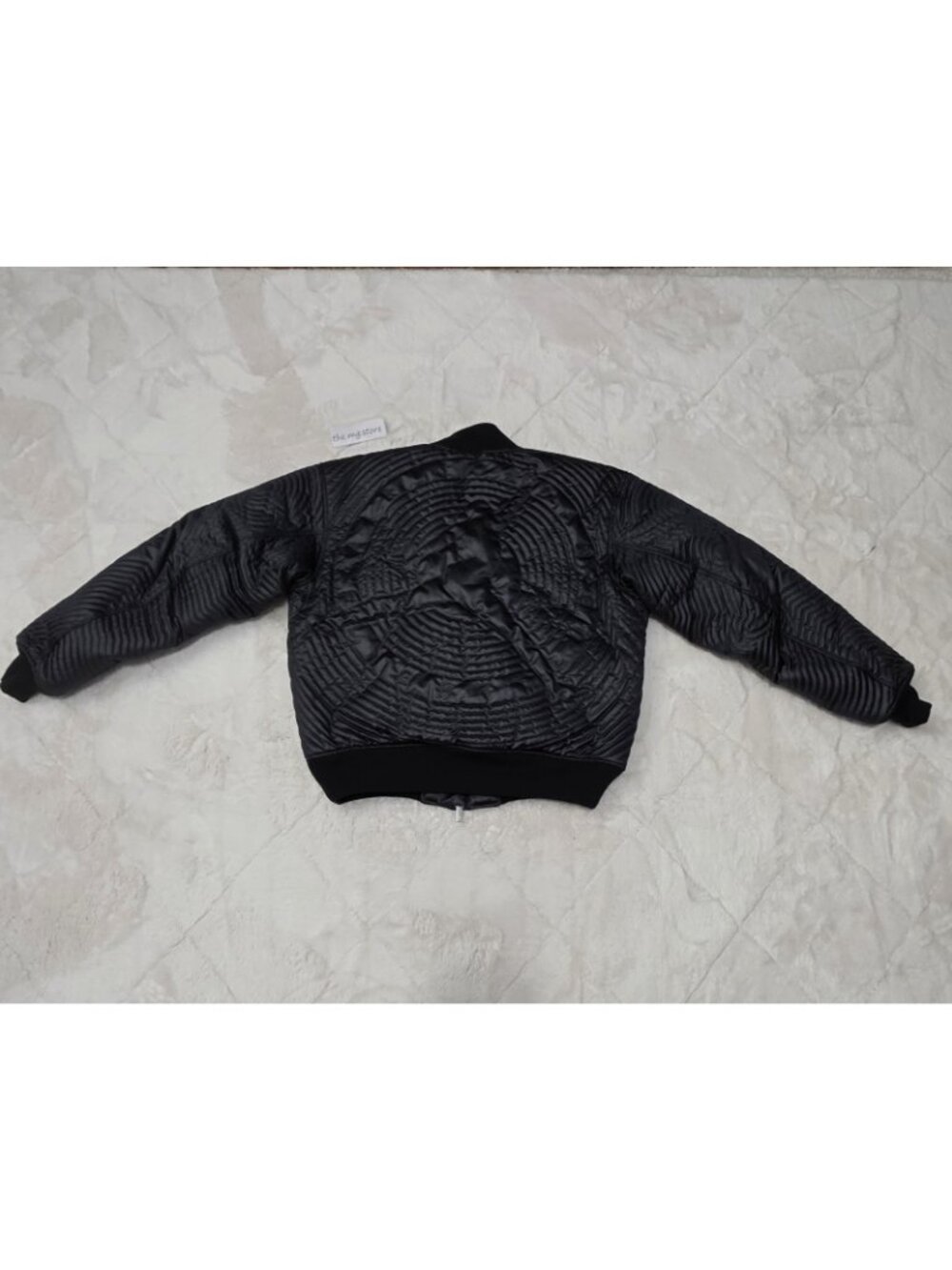 Jordan Bomber Jacket Full Zip Quilted Down Black  Men's Sz L II5314 010 $300 - Picture 6 of 9